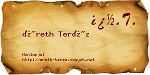 Éreth Teréz névjegykártya